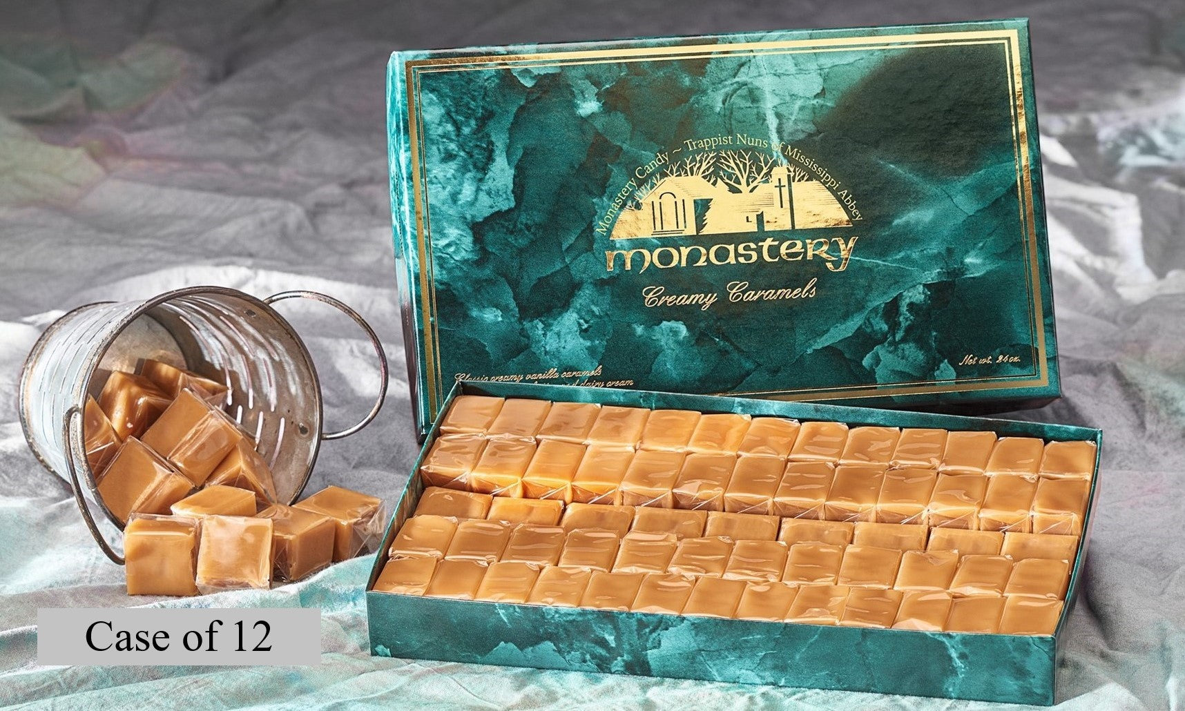 Vanilla Caramel Gift Box 24oz. Case of 12 – monasterycandy